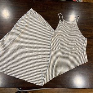 Exist Halter Black/White Maxi Dress